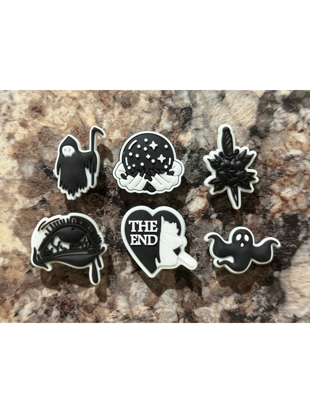 Gothic Spooky Shoe Charms for Crocs